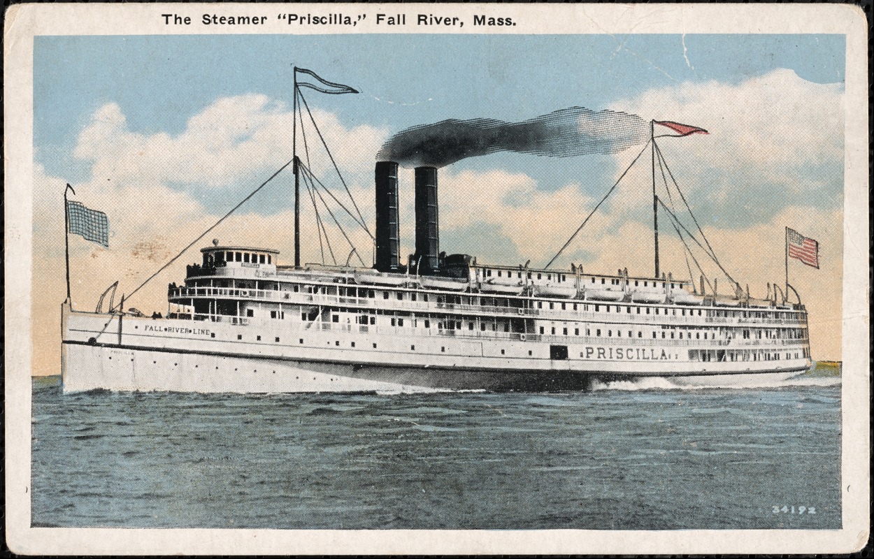 The Steamer "Priscilla", Fall River, Mass.