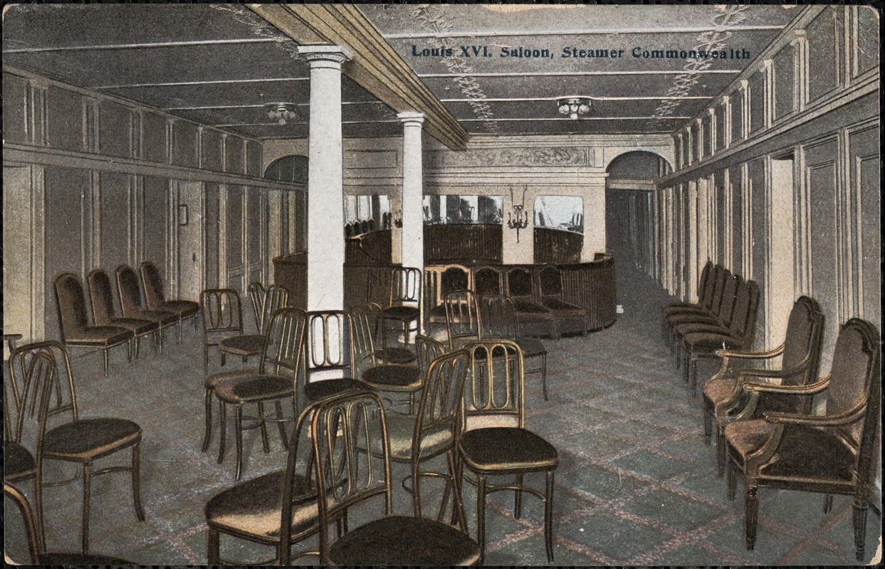 Louis XVI saloon, Steamer Commonwealth