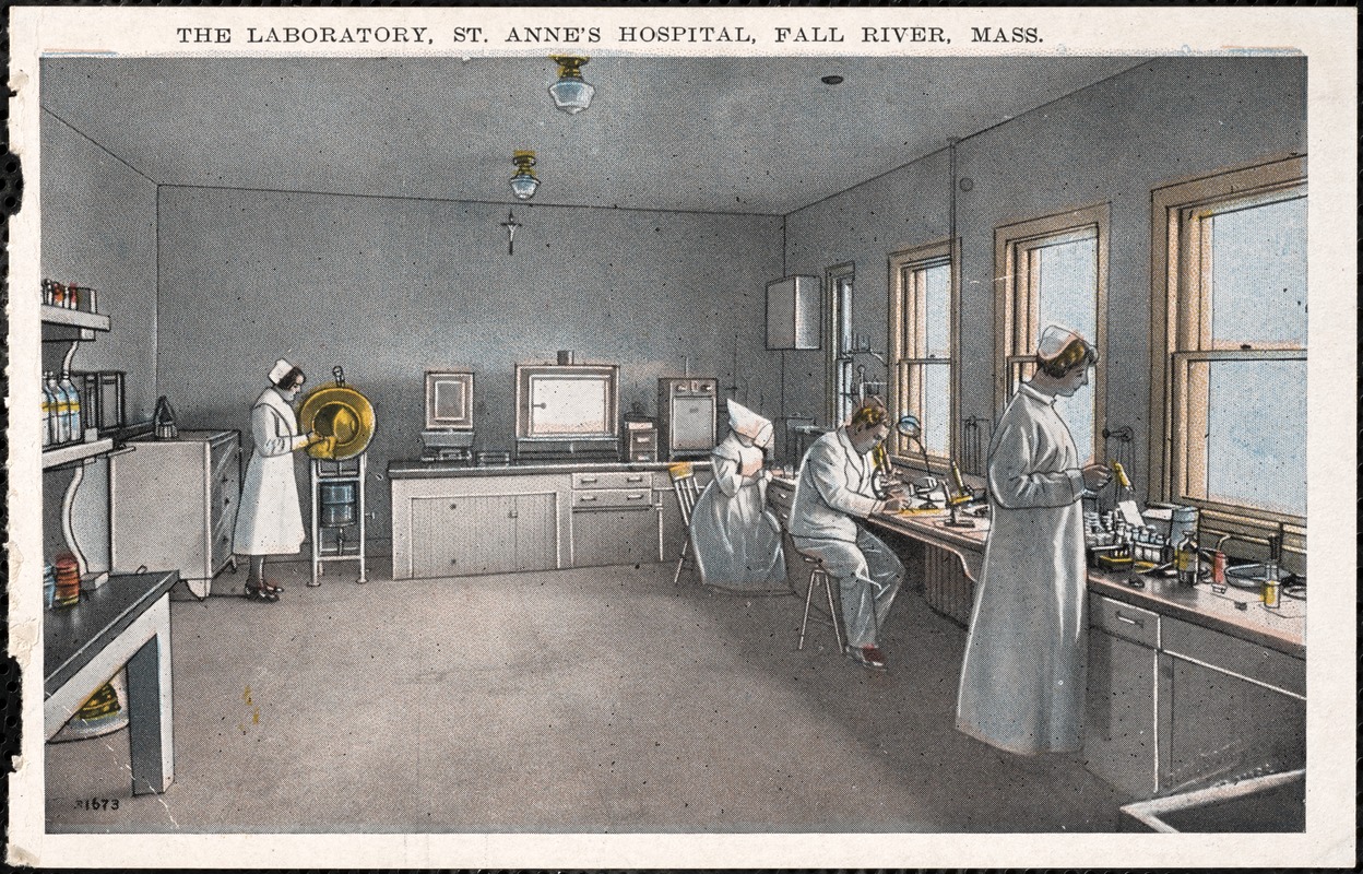 The laboratory, St. Anne's Hospital, Fall River, Mass.