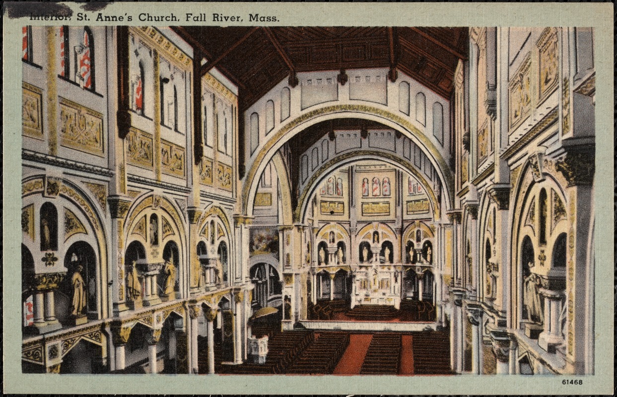 Interior. St. Anne's Church, Fall River, Mass.