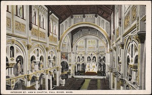 Interior. St. Ann's Church, Fall River, Mass.