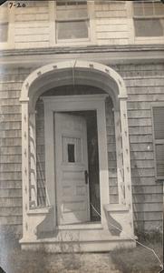 Front door to the Chase house, West Yarmouth, Mass.