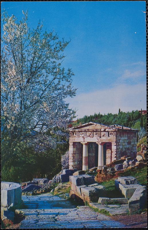 The treasure of the Athenians at Delphi, seat of the most famous oracle in antiquity