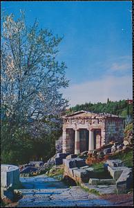 The treasure of the Athenians at Delphi, seat of the most famous oracle in antiquity