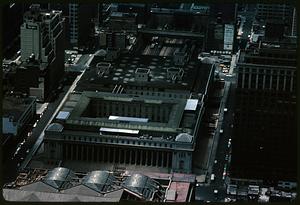 Elevated view of James A. Farley Building, Manhattan, New York