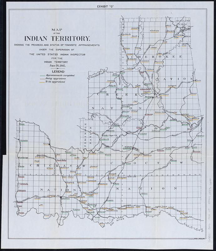 Map of the Indian Territory