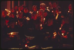 Boston, Copley Square, candlelight vigil, Trinity Church