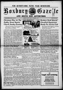 Roxbury Gazette and South End Advertiser, December 13, 1940