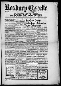 Roxbury Gazette and South End Advertiser, January 29, 1954