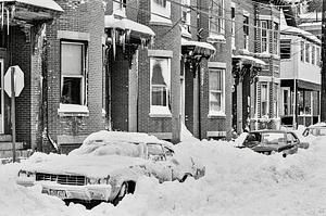 Snowy street scene