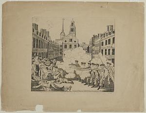 The bloody massacre perpetrated in King Street Boston on March 5th 1770, by a party of the 29th Reg