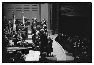 Orchestra performance, Boston Symphony Hall