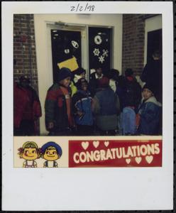 Group of children in winter coats