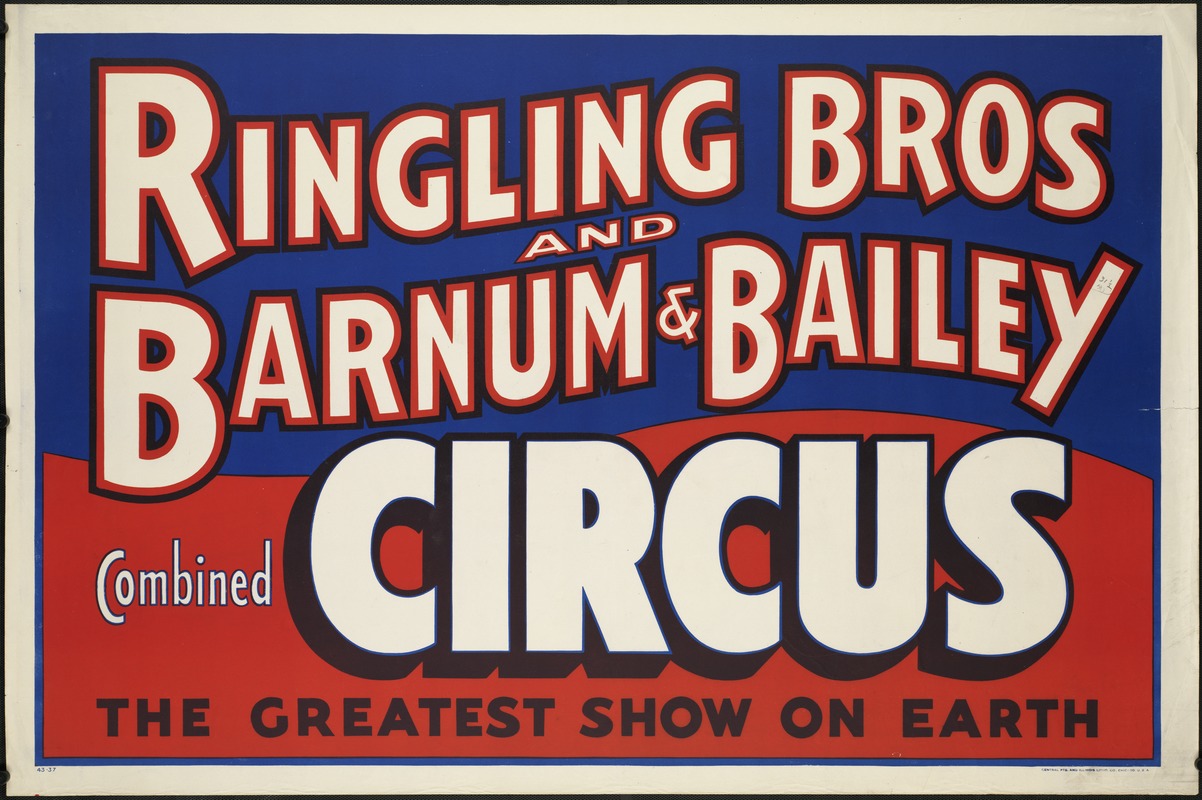 Ringling Bros and Barnum & Bailey Combined Circus Route Book for