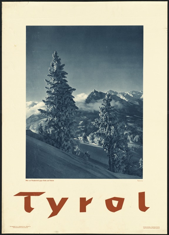 Tyrol. Blick vom Patscherkofel gegen Serles und Habicht