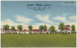 Scott's Motor Court, Hi-ways 68 -- 80 -- 109 -- 91, Hopkinsville, Ky.