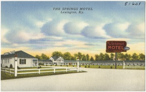 The Springs Motel, the largest finest in the South, one mile south of Lexington, Kentucky