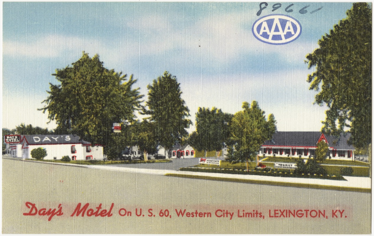 Day's Motel on U. S. 60, western city limits, Lexington, KY.