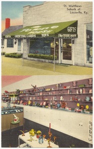 The Towne House Gift Shop is located at #3715 Lexington Road, St. Matthews, Ky.