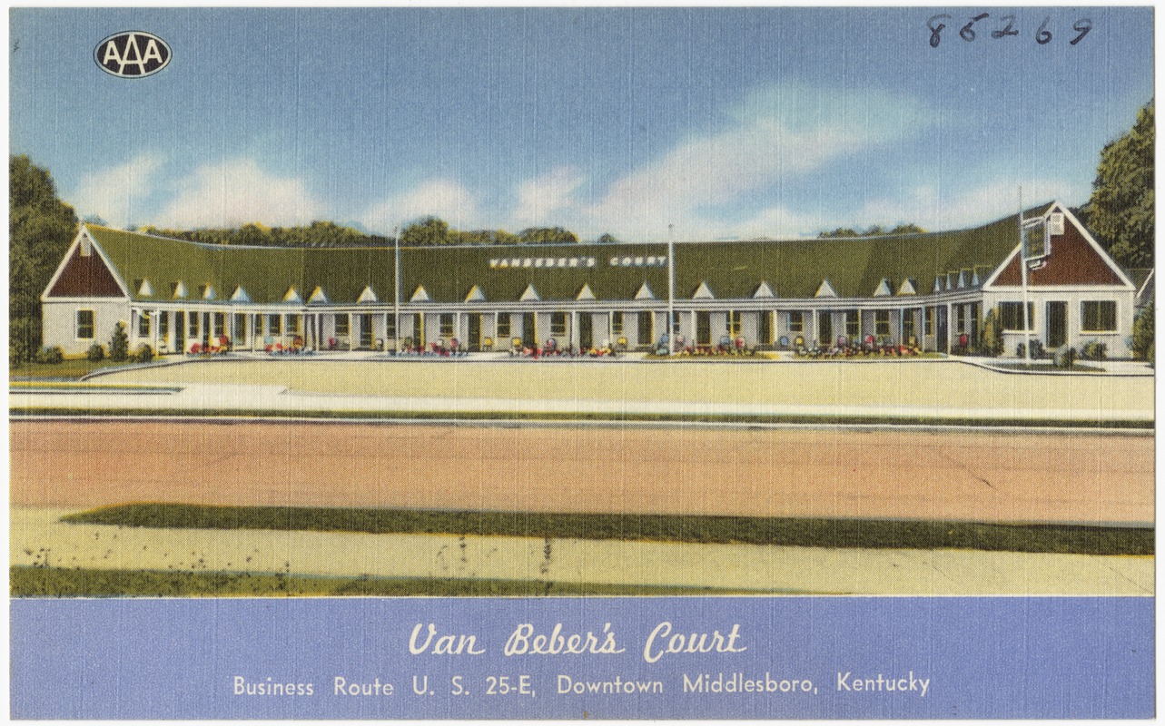 Van Beber's Court, Business Route U. S. 25-E, Downtown Middlesboro, Kentucky