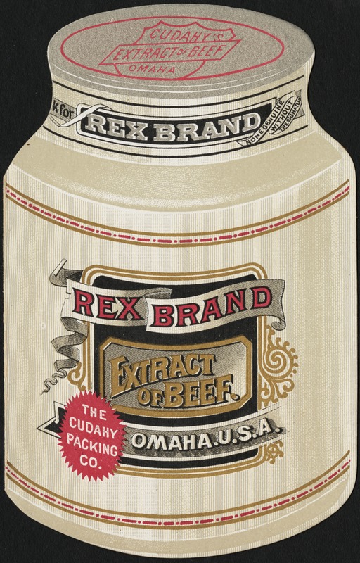 Rex Brand Extract of Beef. Omaha, U. S. A.