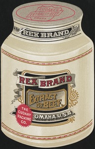 Rex Brand Extract of Beef. Omaha, U. S. A.