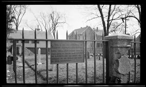 Inscription - Christ Church Cemetery, School St., 1919