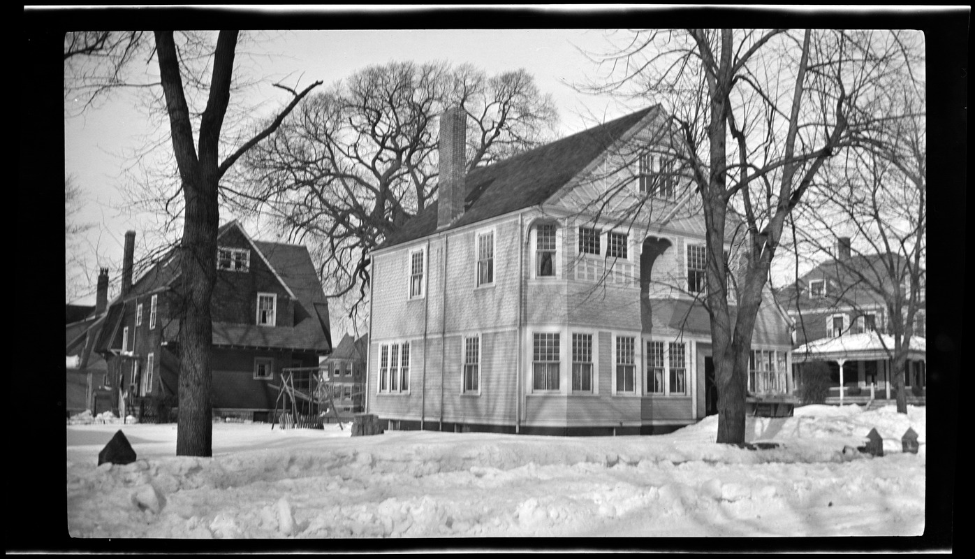 Site of Peter Brackett house. Elm St. Digital Commonwealth