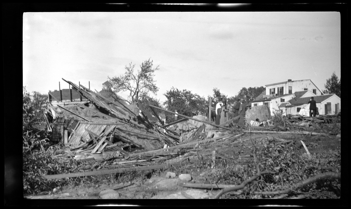 Wreckage caused by storm at South Weymouth. August, 1920