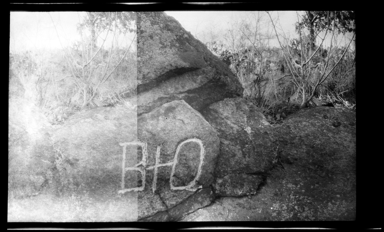 Town mark Pine Hill (double exposure) November 18, 1920