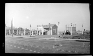 Standard Oil filling station. Gas station