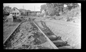 Ancient turntable foundation at Granite Railway. October 19, 1926