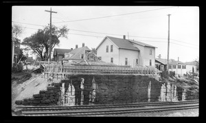 Abutment of School Street bridge (1931)