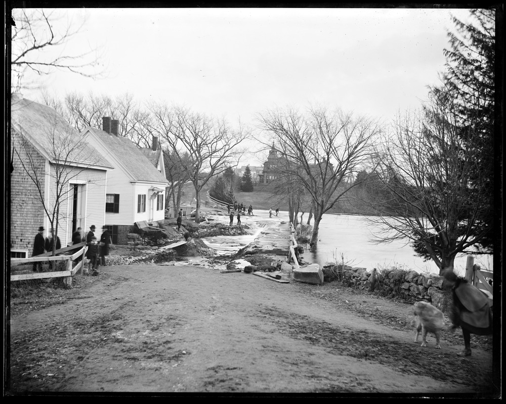 Middle St., Braintree. Flood, 1886 Digital Commonwealth