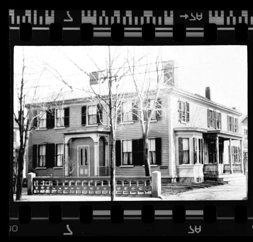 Moses Reed Marsh house. Hancock Street Digital Commonwealth