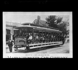 Open trolley car