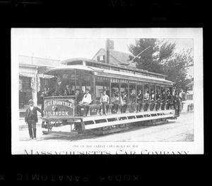 Open trolley car