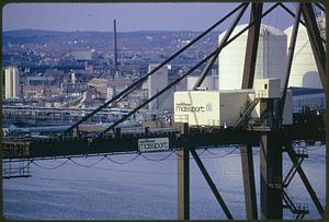 From top of Mystic River Bridge (proper name is 'Tobin Bridge')