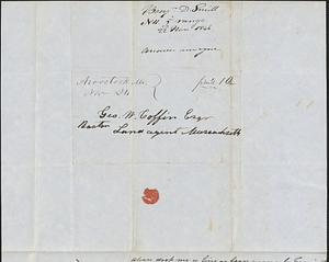 Ben D. Smith to George Coffin, 22 November 1846