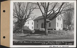 173-179 Main Street, tenements, Boston Duck Co., Bondsville, Palmer, Mass., Feb. 8, 1940