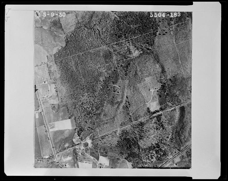 Aerial view of properties near Lancaster Avenue and North Leominster Rod and Gun