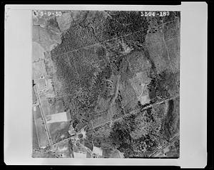 Aerial view of properties near Lancaster Avenue and North Leominster Rod and Gun