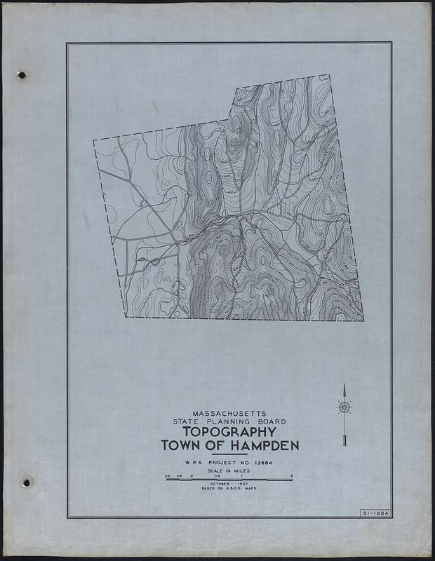 Topography Town of Hampden Digital Commonwealth