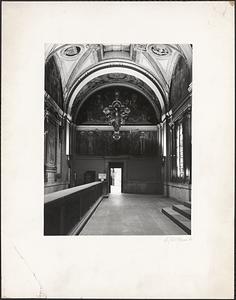 View of the Sargent Gallery, looking south, Boston Public Library