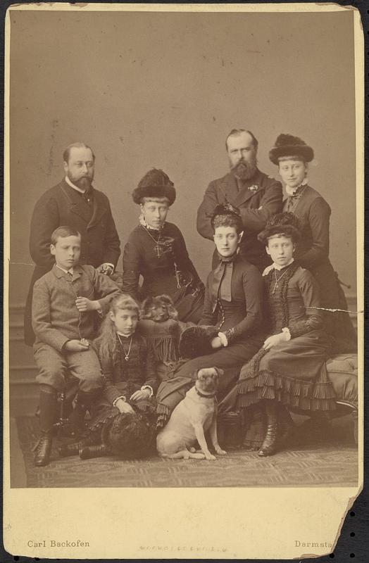 The Prince and Princess of Wales with Grand Duke of Hesse and children
