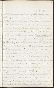 Letter from Zadoc Long to John D. Long, February 29, 1868