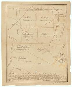 Map of northern Vermont townships