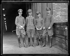 Four German officers in uniform
