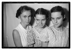 Three young women