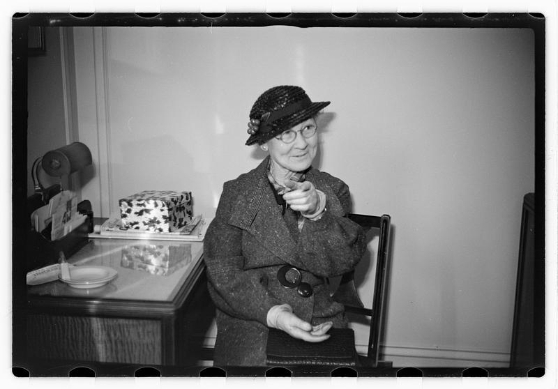 Mrs. Townsend, wife of Townsend old age plan